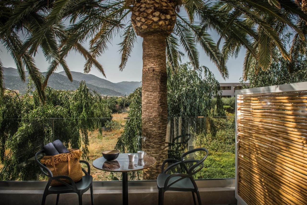 Drossia Palms Hotel And Nisos Beach Suites Malia Exterior foto