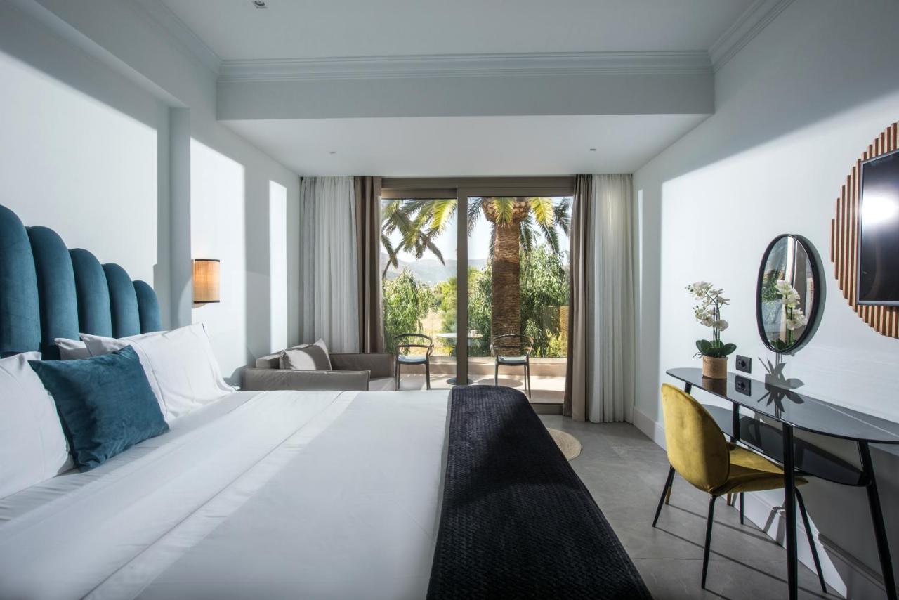 Drossia Palms Hotel And Nisos Beach Suites Malia Exterior foto
