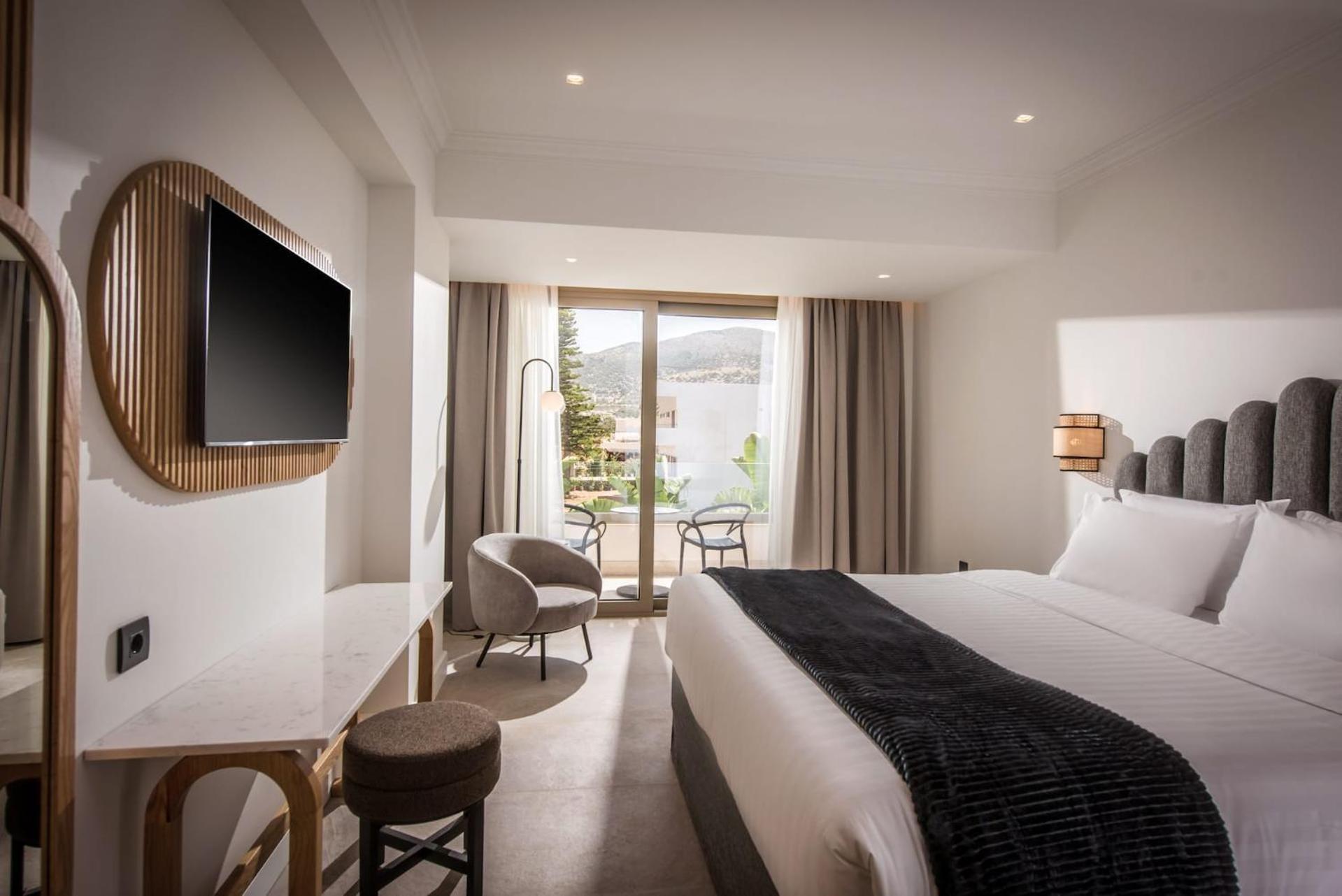 Drossia Palms Hotel And Nisos Beach Suites Malia Exterior foto
