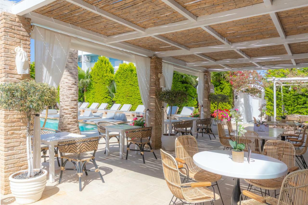 Drossia Palms Hotel And Nisos Beach Suites Malia Exterior foto