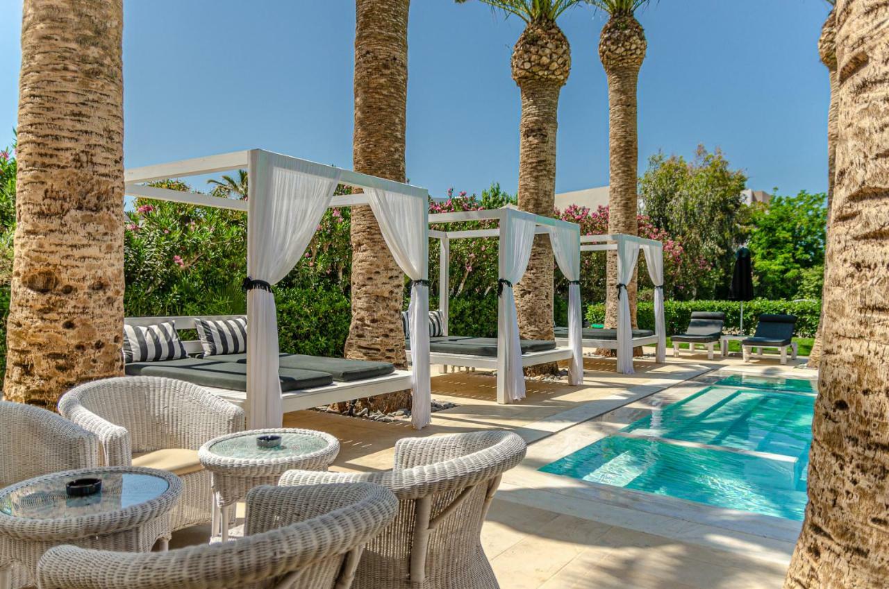 Drossia Palms Hotel And Nisos Beach Suites Malia Exterior foto