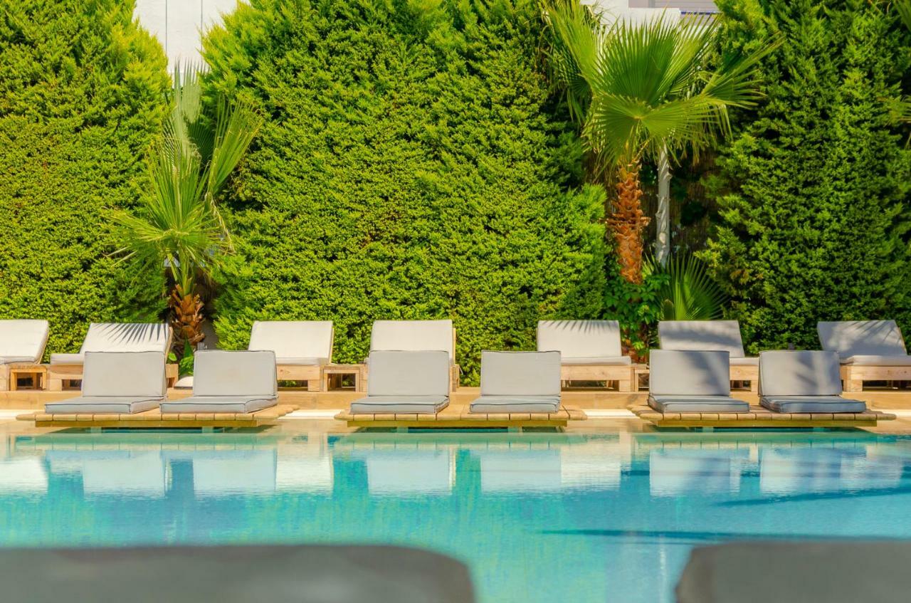 Drossia Palms Hotel And Nisos Beach Suites Malia Exterior foto