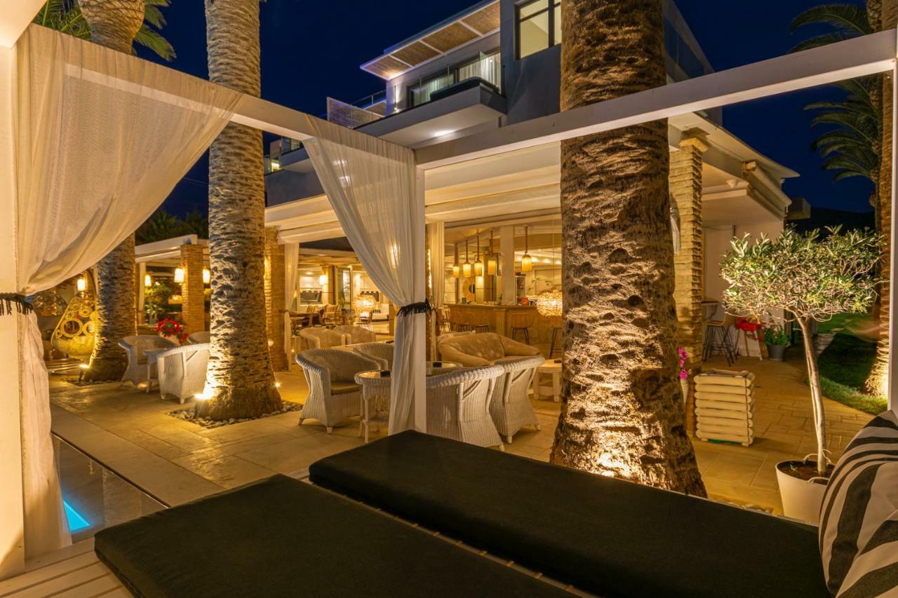 Drossia Palms Hotel And Nisos Beach Suites Malia Exterior foto