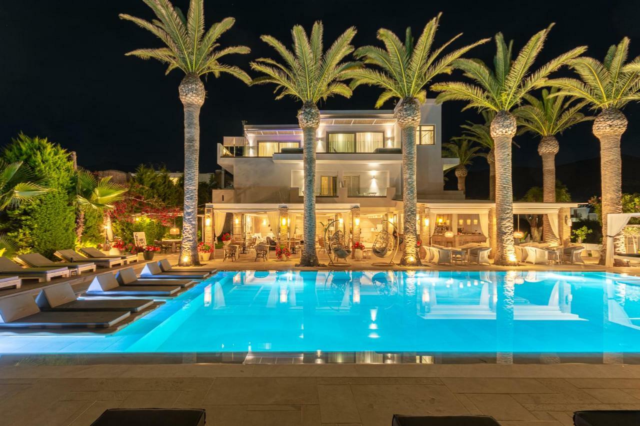 Drossia Palms Hotel And Nisos Beach Suites Malia Exterior foto